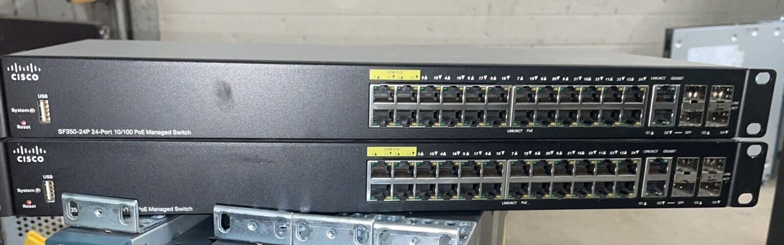 Cisco SF350-24P 24-Port 10/100 PoE Managed Ethernet Switch SF350-24P-K9 V02