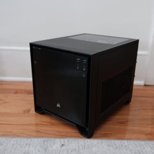 Corsair Obsidian Series 250D Mini Computer Case Black Brushed Aluminum Steel
