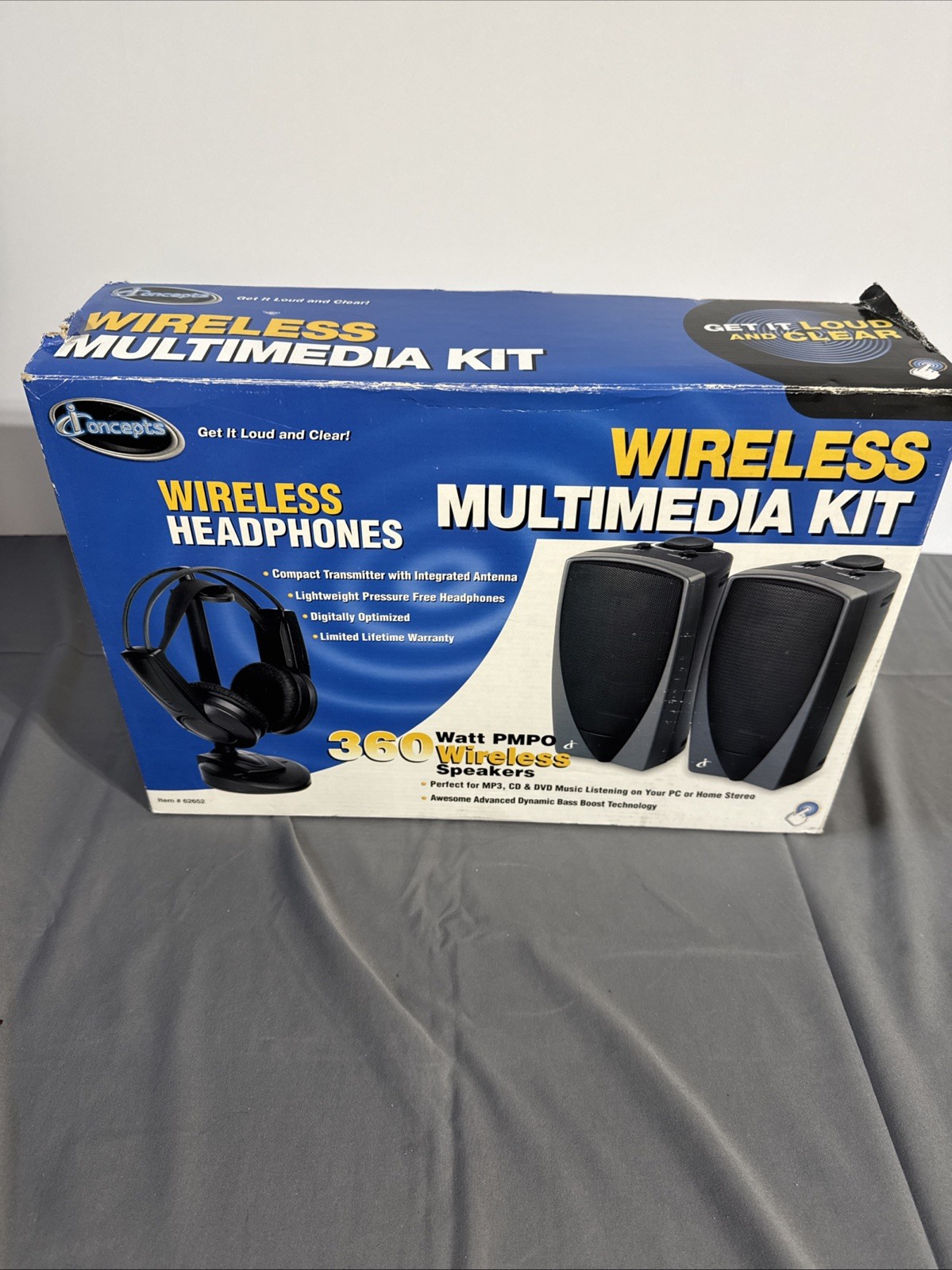 iConcepts PC Multimedia Multimedia Wireless headset Speaker System w Stand New