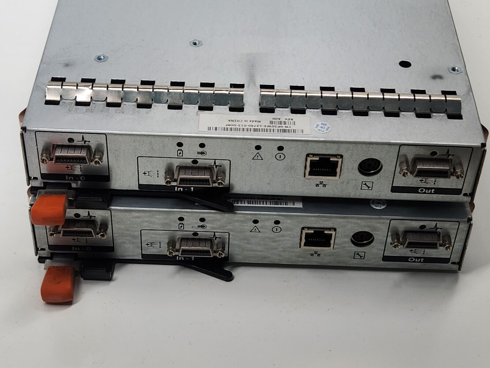 PAIR OF Dell PowerVault MD1000 MD1000  SAS RAID Controller Model AMP01-RSIM
