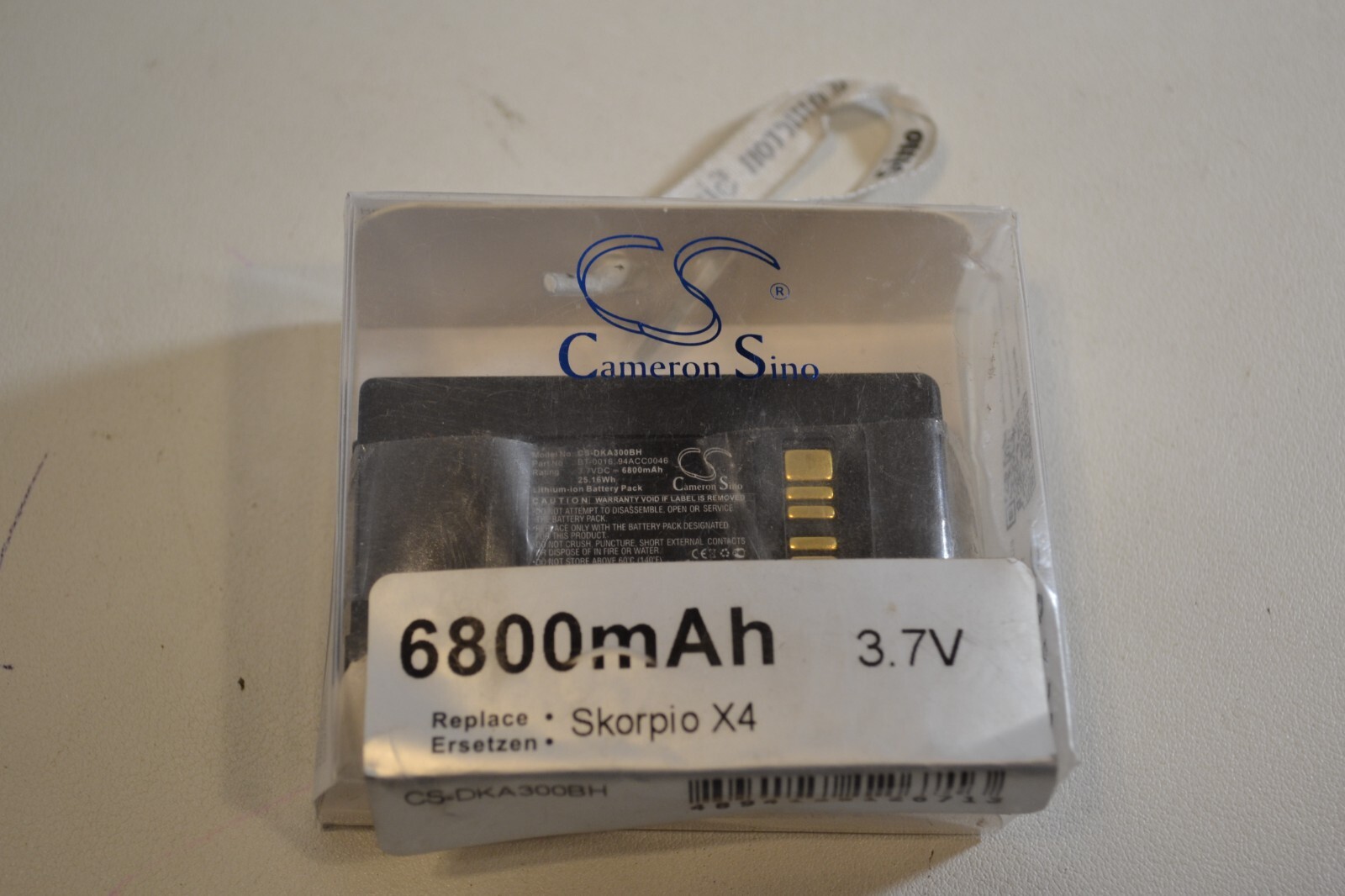 Cameron Sino 6800mAh Battery 3.7v Skorpio X4 94ACC0046