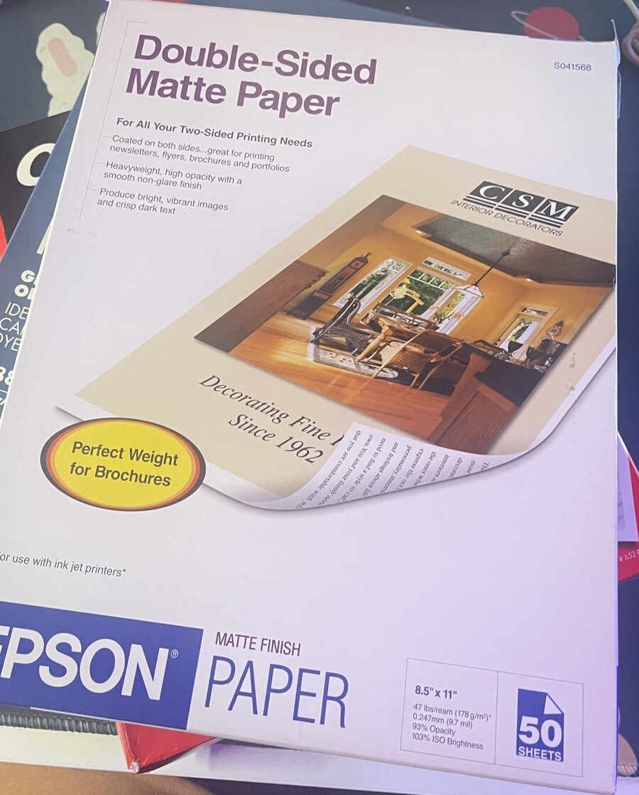 Photo Paper Bundle  - Espon, Ilford, Office Depot -- Glossy, Double Matte 