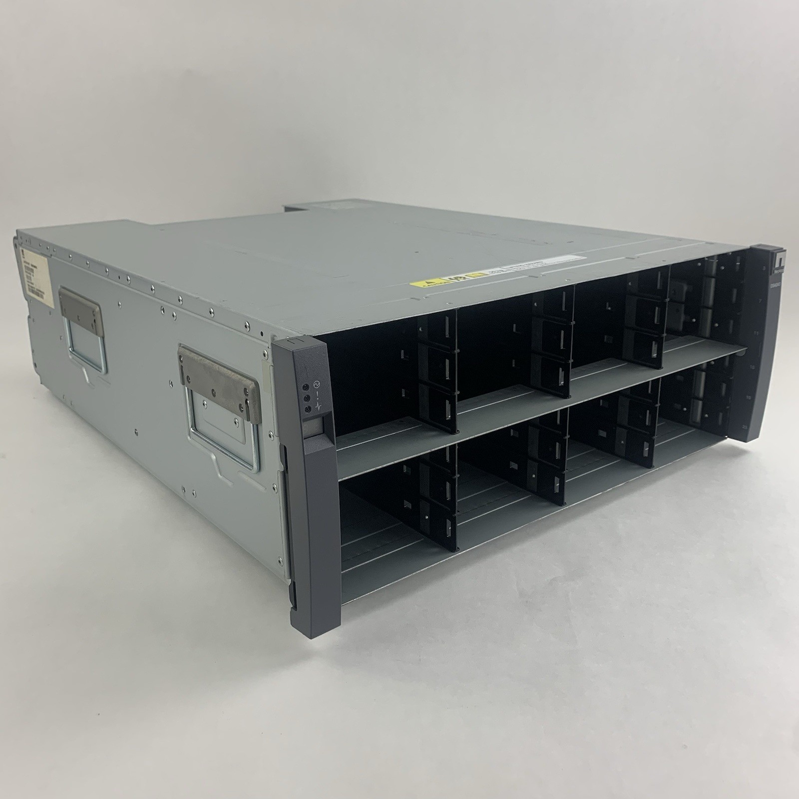 NetApp DS4243 NAJ‑0801 4U 24‑Bay Disk Shelf Chassis 2x IOM3 4x PSUs No HDDs