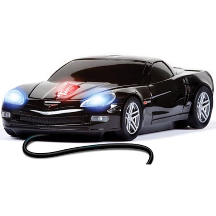 The Original Road Mice Computer Mouse Black Corvette Wired GM NEW SEALED