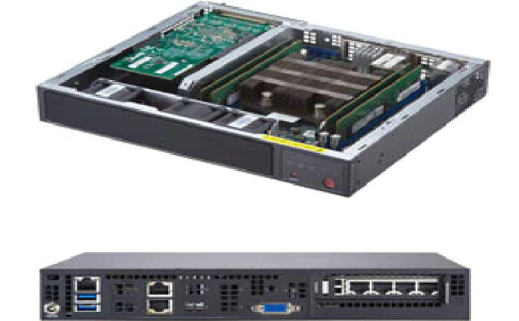 SuperMicro SYS-E300-9D Server CSE-E300 + X11SDV-4C-TLN2F + MCP-250-10128-0N