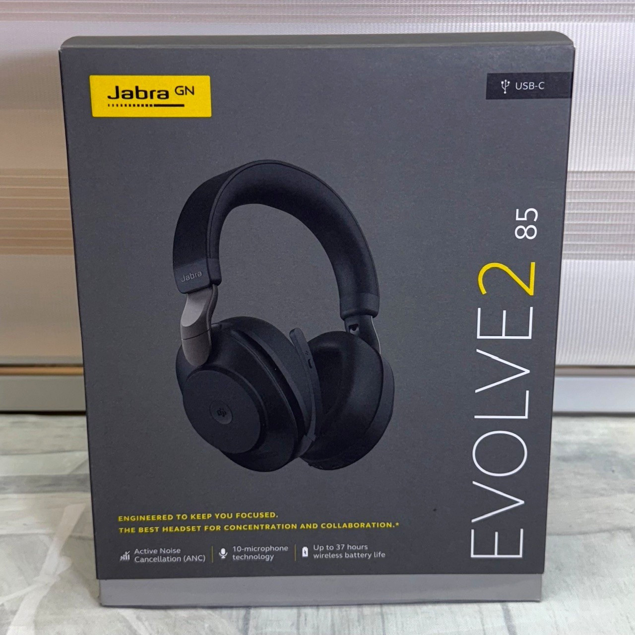 Jabra Evolve2 85 Wireless Headset, Black
