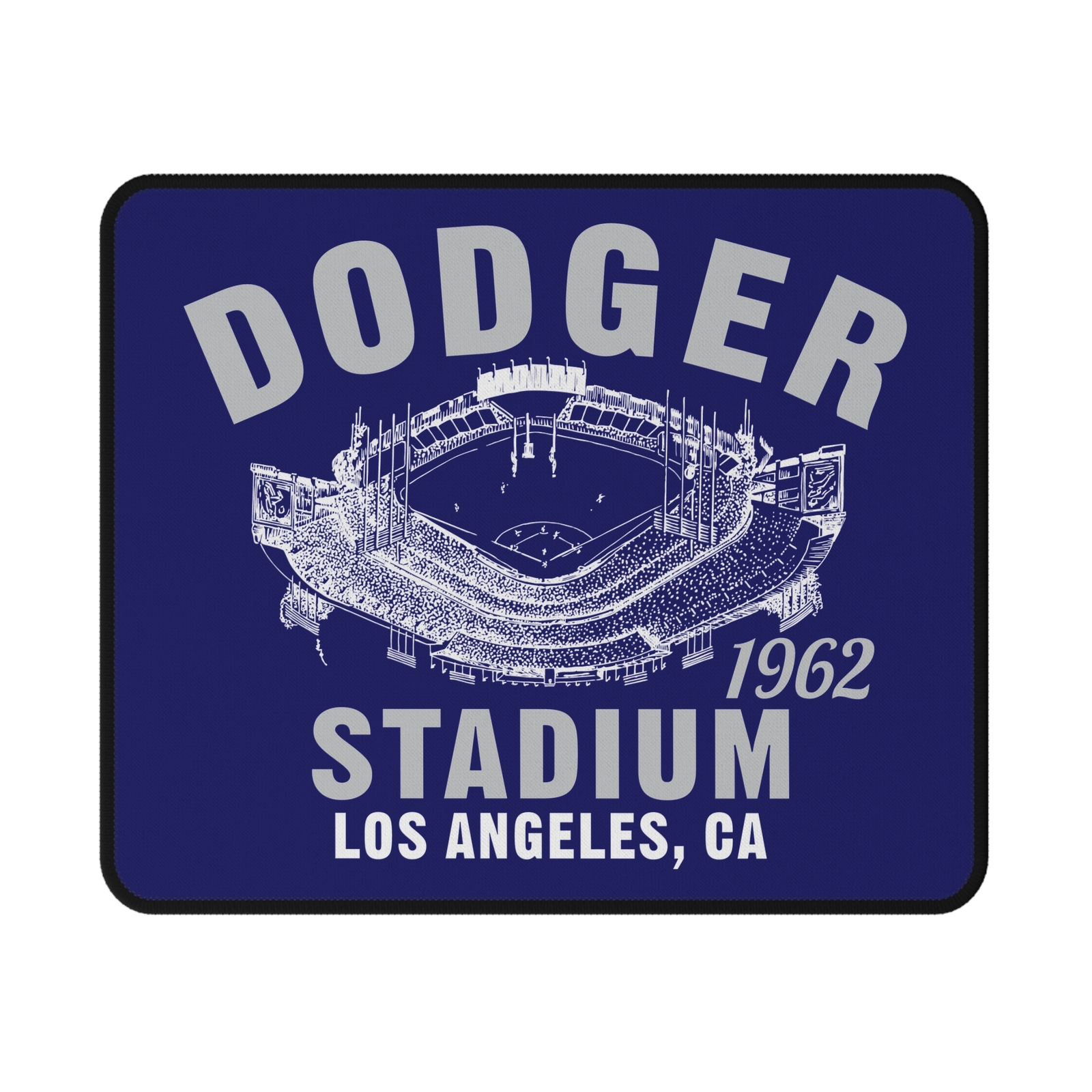 Dodger Stadium 1962 Rubber Base MLB Computer Mouse Pad - LA Dodgers Baseball