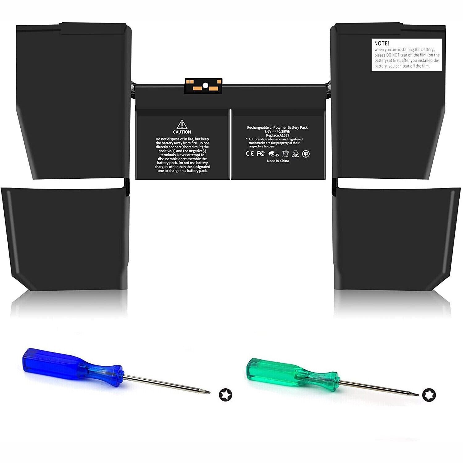 40.28Wh NEW A1527 A1534 Battery for MacBook Retina 12" Early 2015 2016 Mid 2017