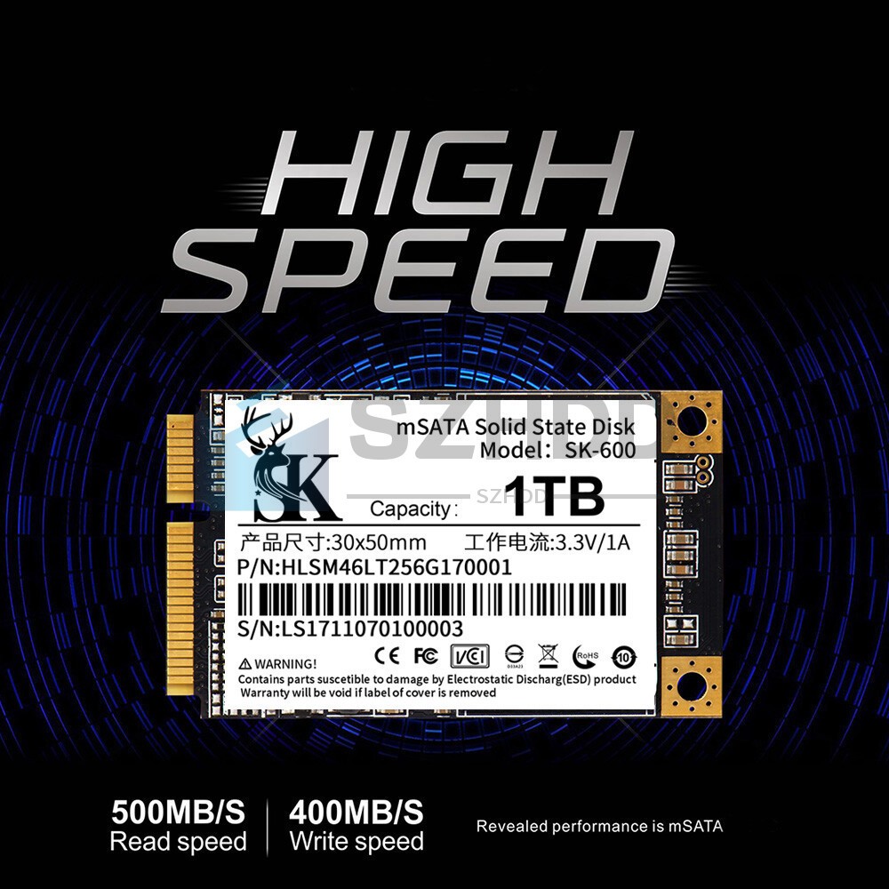 NEW 1TB MSATA SATA III 6Gb/s Internal Solid State Drive SSD For Notebook Laptop