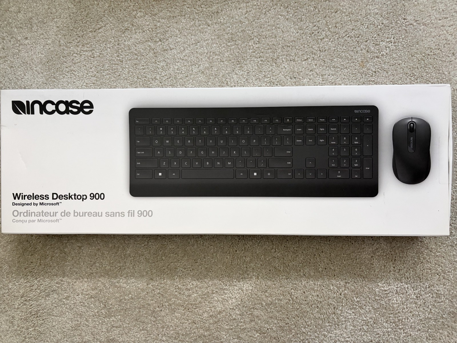 Incase - Wireless Desktop 900 EN Layout Designed by Microsoft - Black Model: PT3