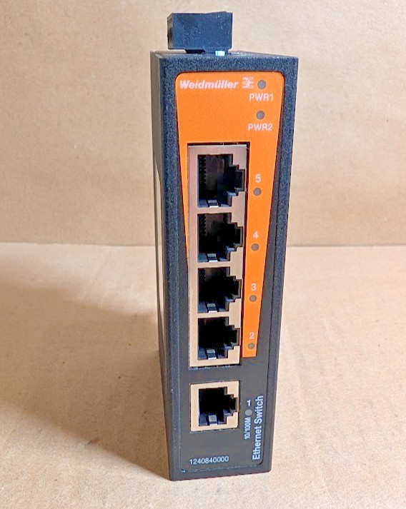 Weidmuller IE-SW-BL05-5TX Unmanaged Ethernet Switch, 5-Port, 1240840000 (NNB)