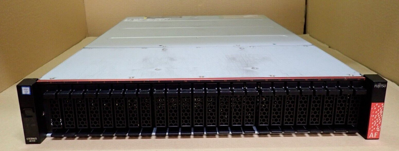 Fujitsu FTS:AF252XF010IN ETERNUS AF250 S2 Dual 16Gb FC Controller 24x 2.5" Bay