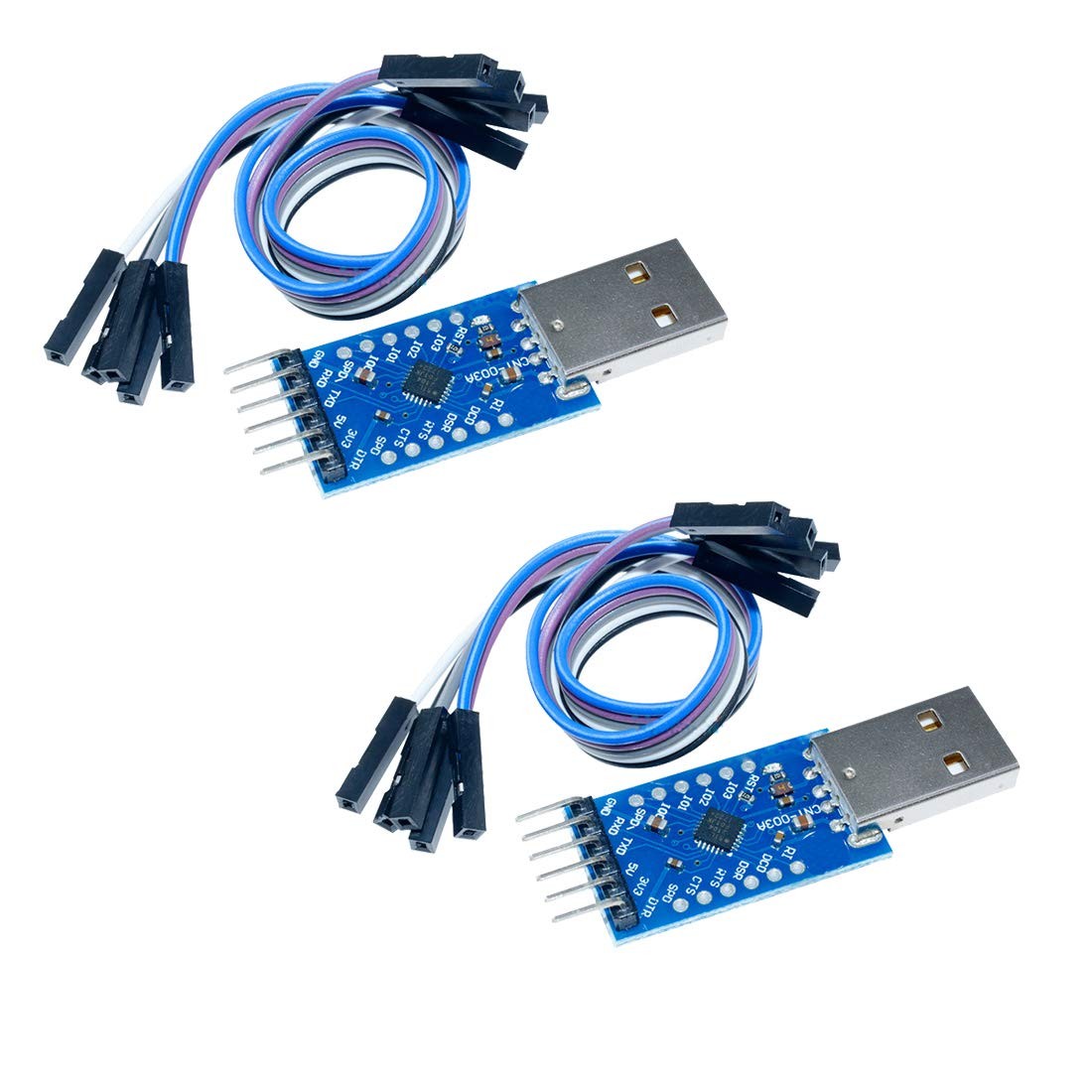 HiLetgo 2pcs CP2104 Module USB to TTL UART 6PIN Module Serial Converter CP2104 S