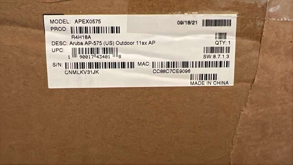 ARUBA R4H18A AP-575 (US) OUTDOOR Wireless Access Point 2.4GHz/5GHz NEW BOX