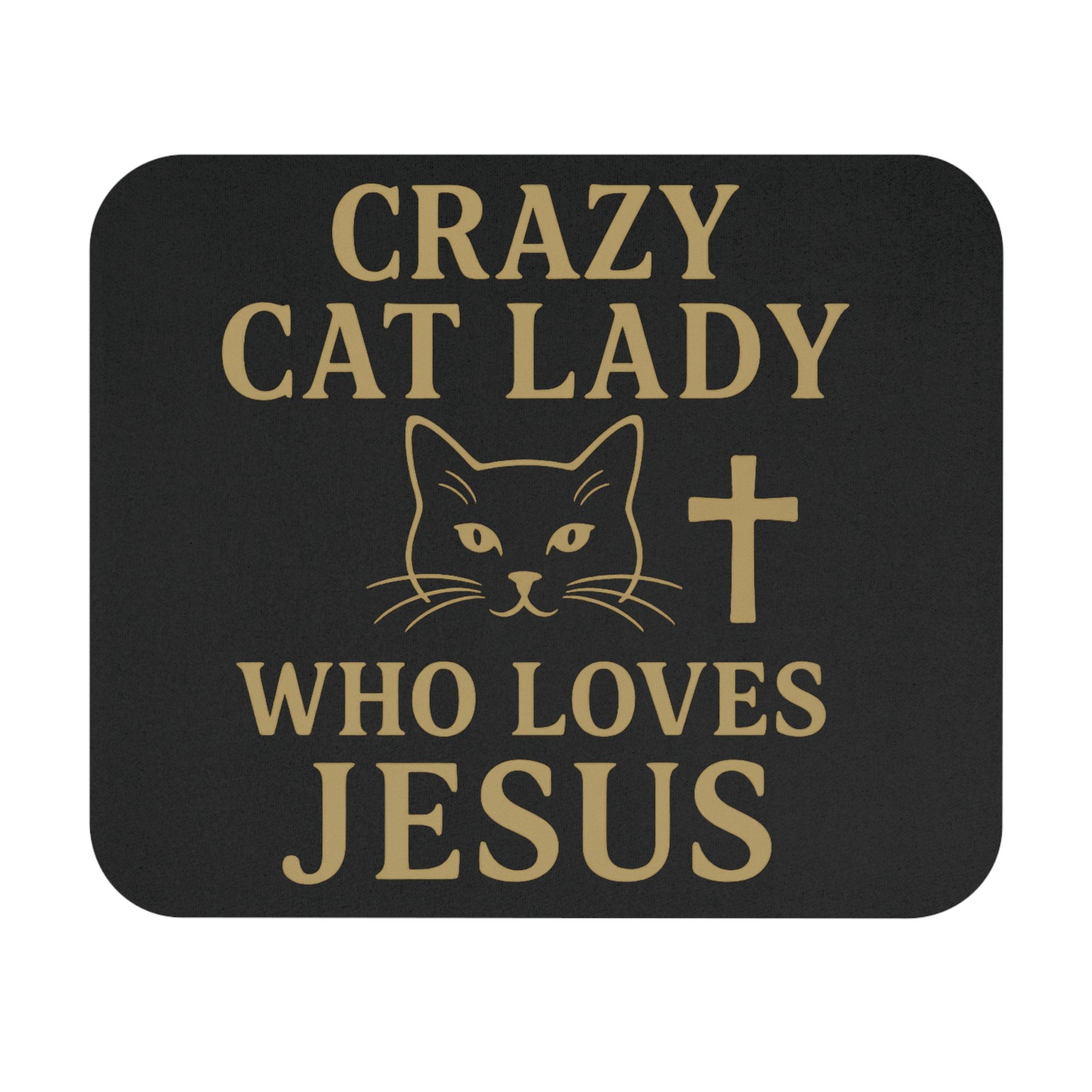 Cat Dad AF Mouse Pad | Cute Cat Head Desk Mat
