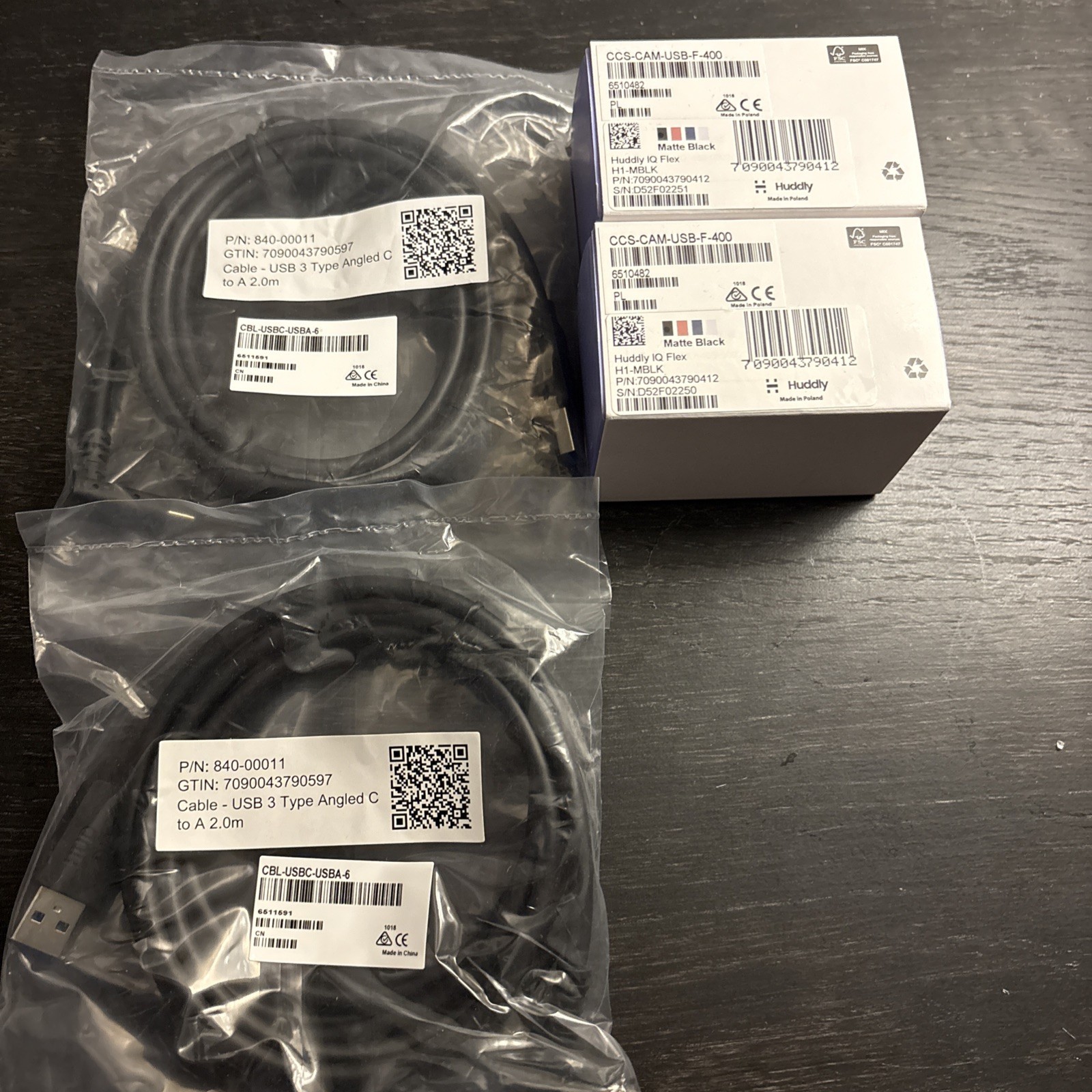 New  Crestron CCS-CAM-USB-F-400 Huddly IQ Lot Of 2