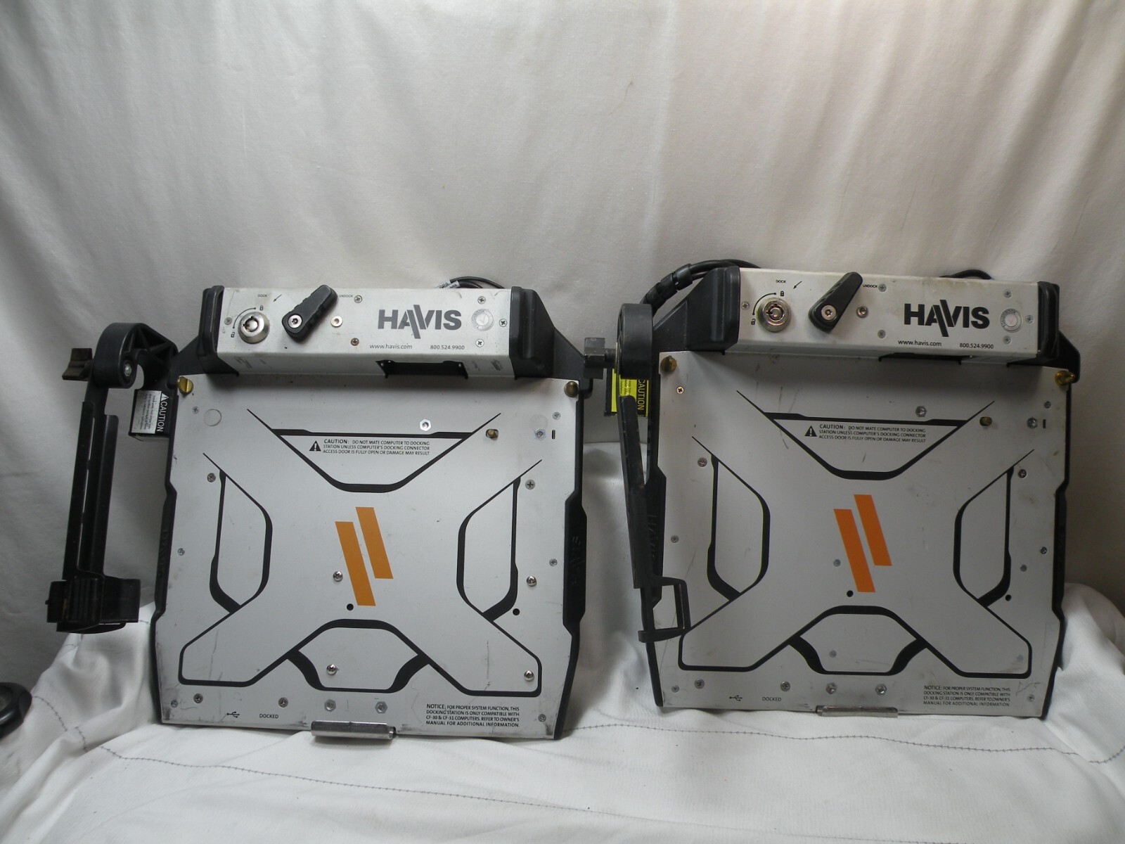 Havis DS-PAN-112-2 Docking Station  w/Power Supply. Lot of 2