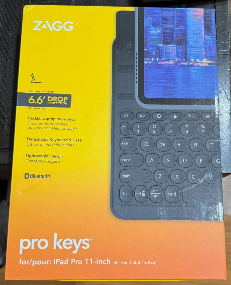 ZAGG Pro Keys Wireless Keyboard Case iPad Air 11" M4 M3 M2 / iPad Pro 11" 1-4 G