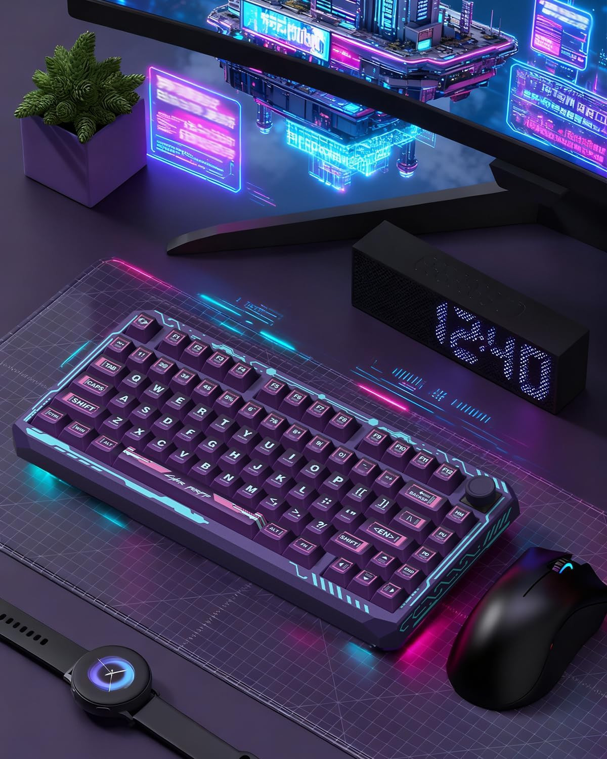 PBT Keycaps Set, ERA75 135 Key Caps,Dye-Sublimation, Cherry Profile Custom Ke...