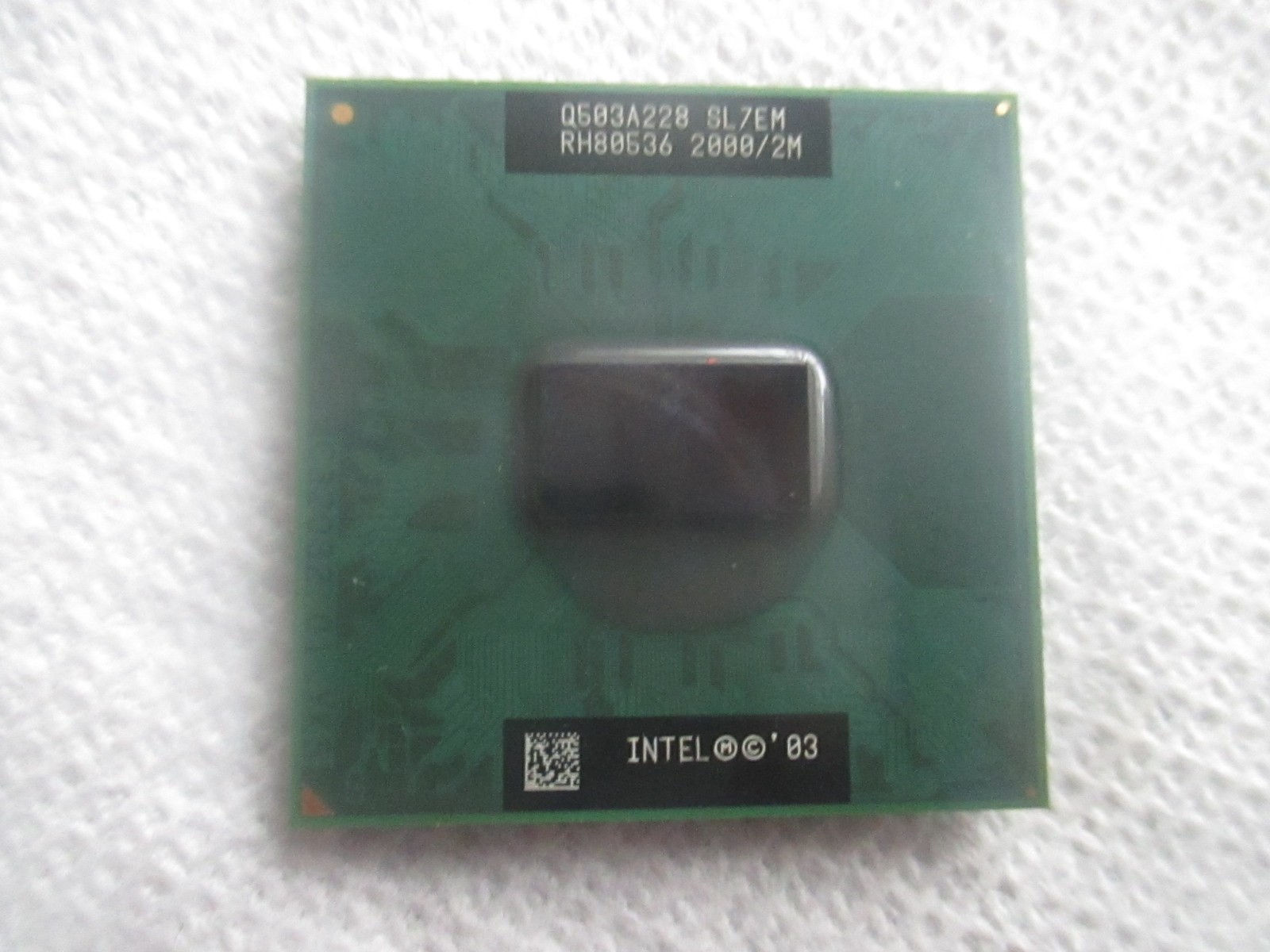 SL7EM  Intel Pentium M 2.00GHz 2MB L2 Socket 478 400Mhz CPU Processor tested