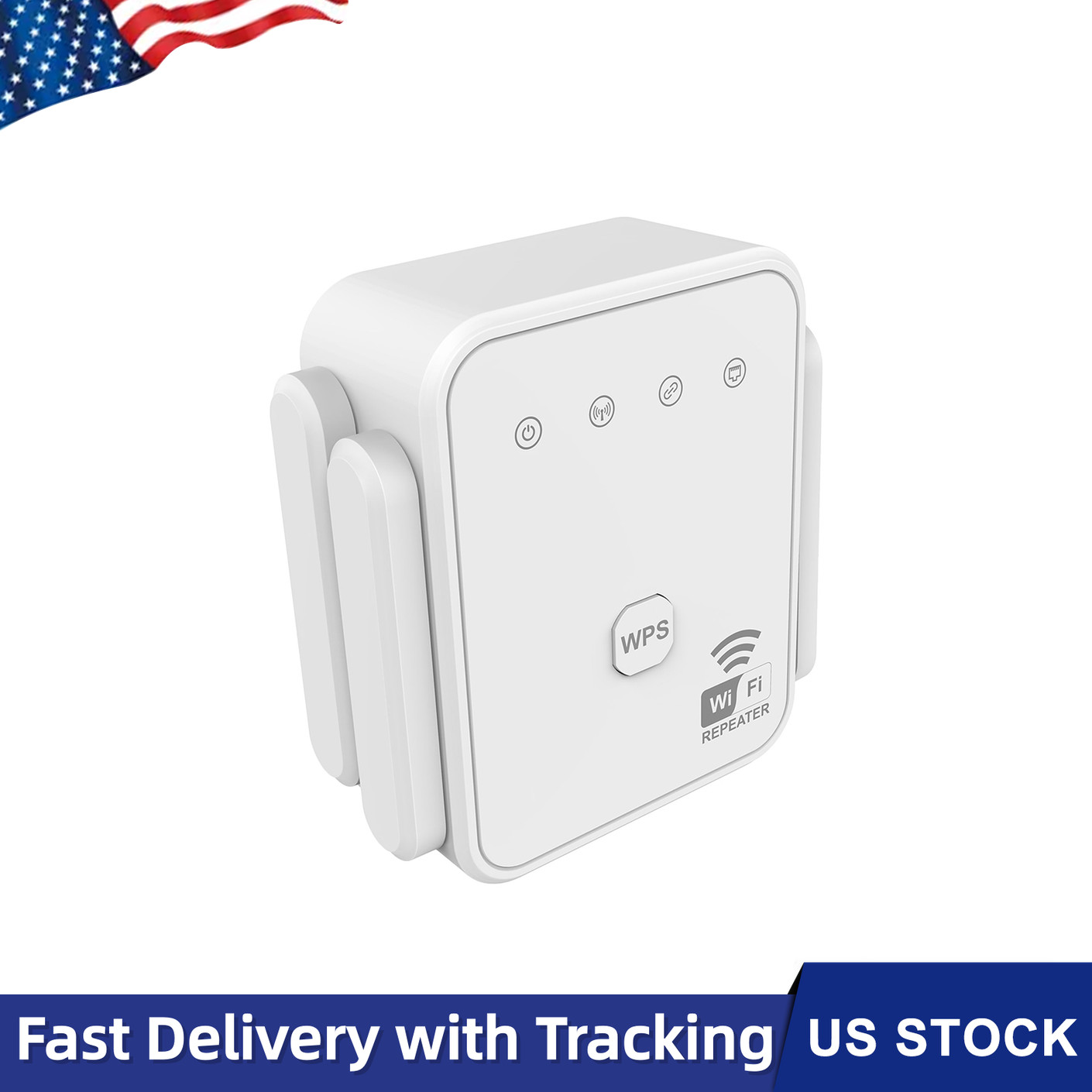 300Mbps WiFi Extender Repeater Amplifier 2.4GHz WiFi Signal Enhancer Booster
