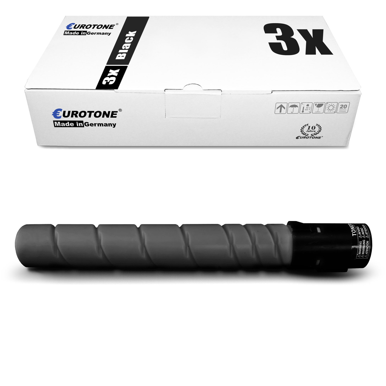 3X Eco Cartridge BLACK For Konica Minolta Bizhub C-220 C-280