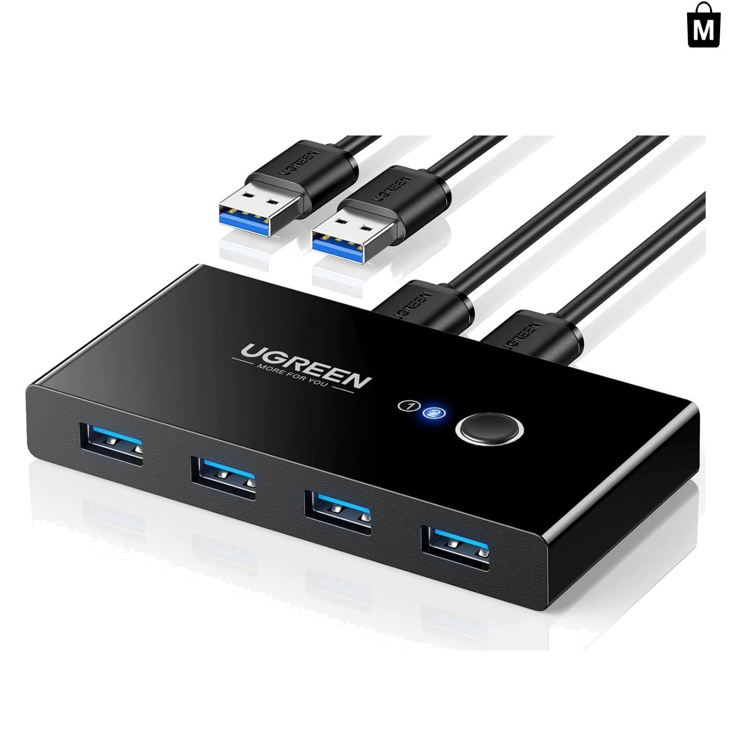 Effortless USB Device Switching for 2 PCs with One-Button Control -  Rated