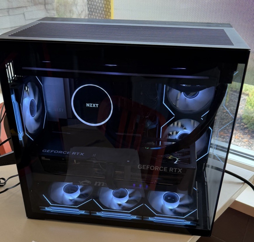 Custom Gaming PC msi Gaming TRIO 5090 64gB AMD RYZEN 7 9800x3D 6tb SSD NO GPU