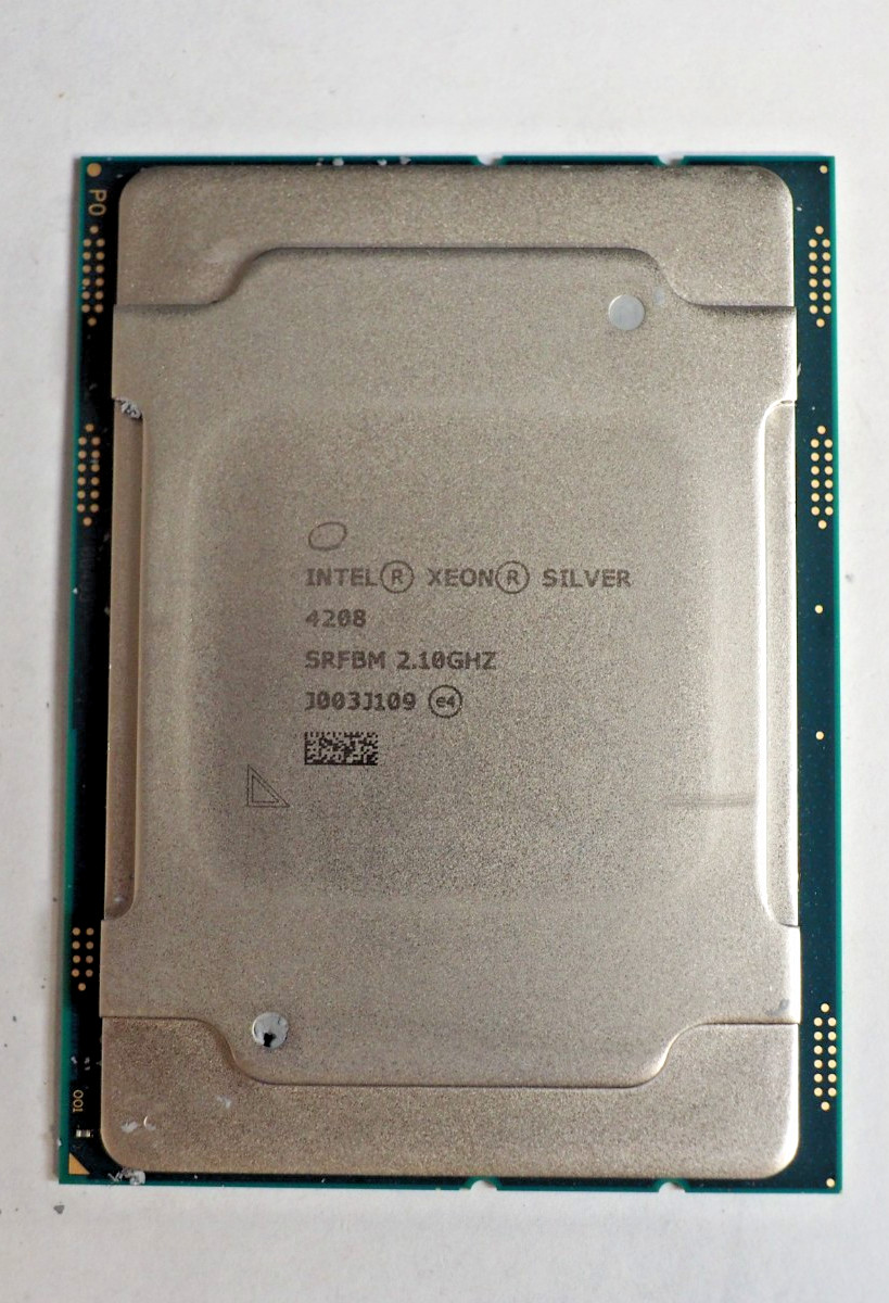 Intel Xeon Silver 4208 SRFBM 2.1GHz 8-Core 11MB LGA3647 Server CPU Processor