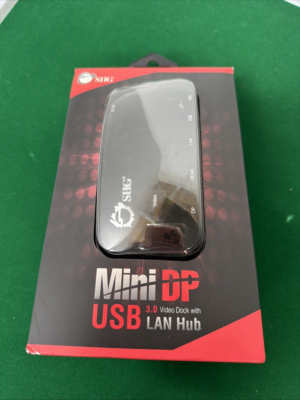 SIIG Mini-DP Video Dock with USB 3.0 LAN Hub - Black New Sealed