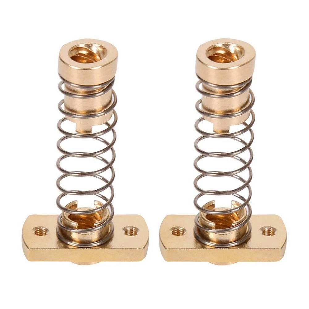 2-Pack CR10 Z Axis T8 anti Backlash Spring Loaded Nut Elimination Gap Brass Nuts