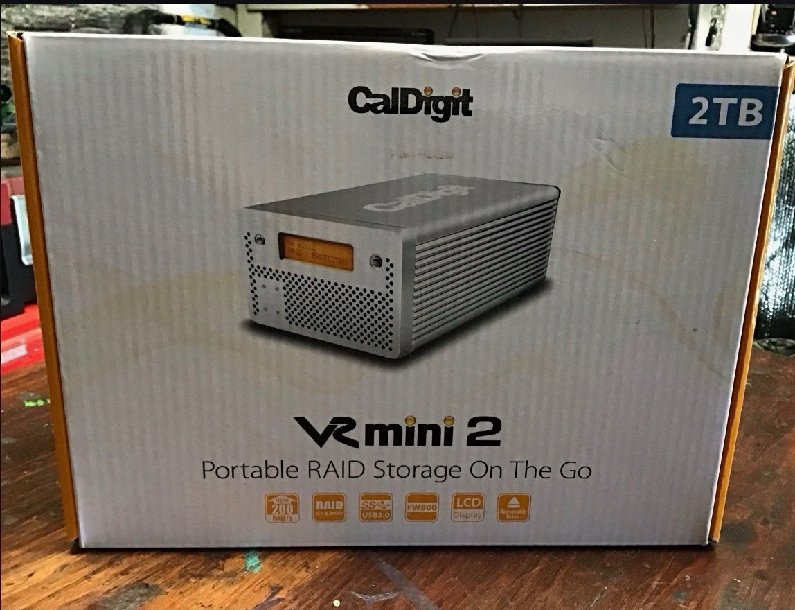 CalDigit VR minin 2 Portable Raid Storage On The Go