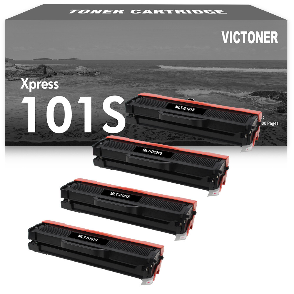 4PK Black Toner Cartridge for Samsung MLT-D101S SCX3400 SCX3405 SCX3405FW SF760P