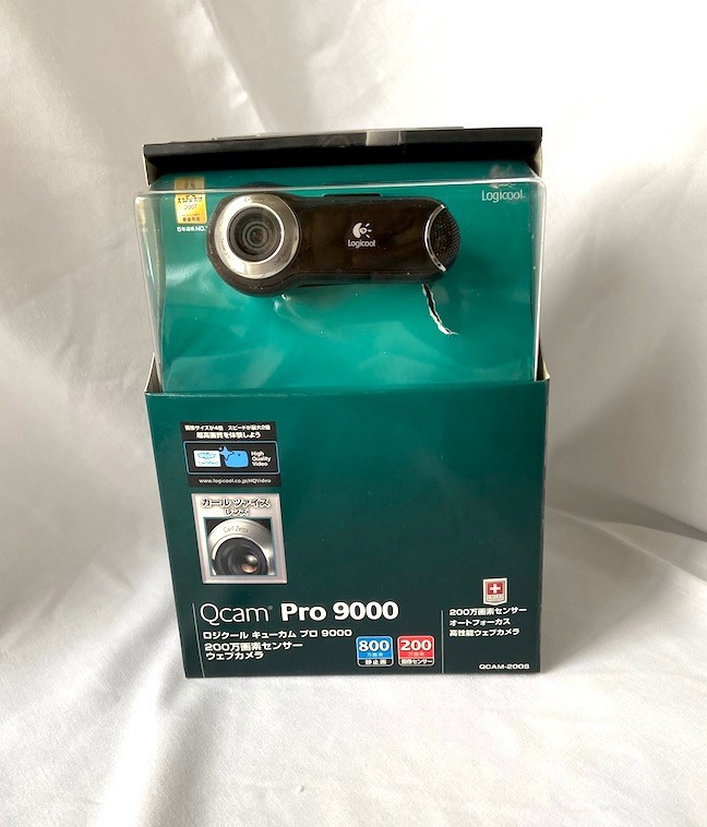 Logitech / Logicool Pro 9000 Webcam Carl Zeiss Lens HD Video 2MP Autofocus