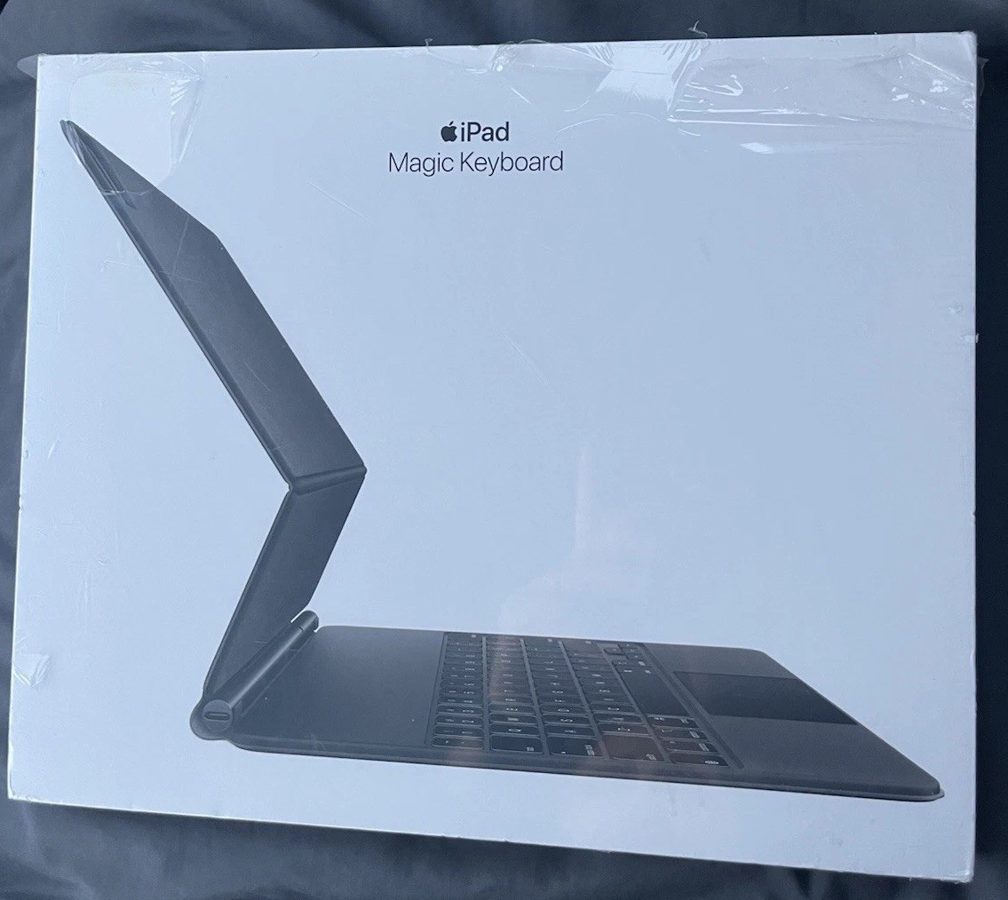 Apple Magic Keyboard Black iPad Pro 12.9 3rd-6th Gen A2480 MJQK3LL/A New