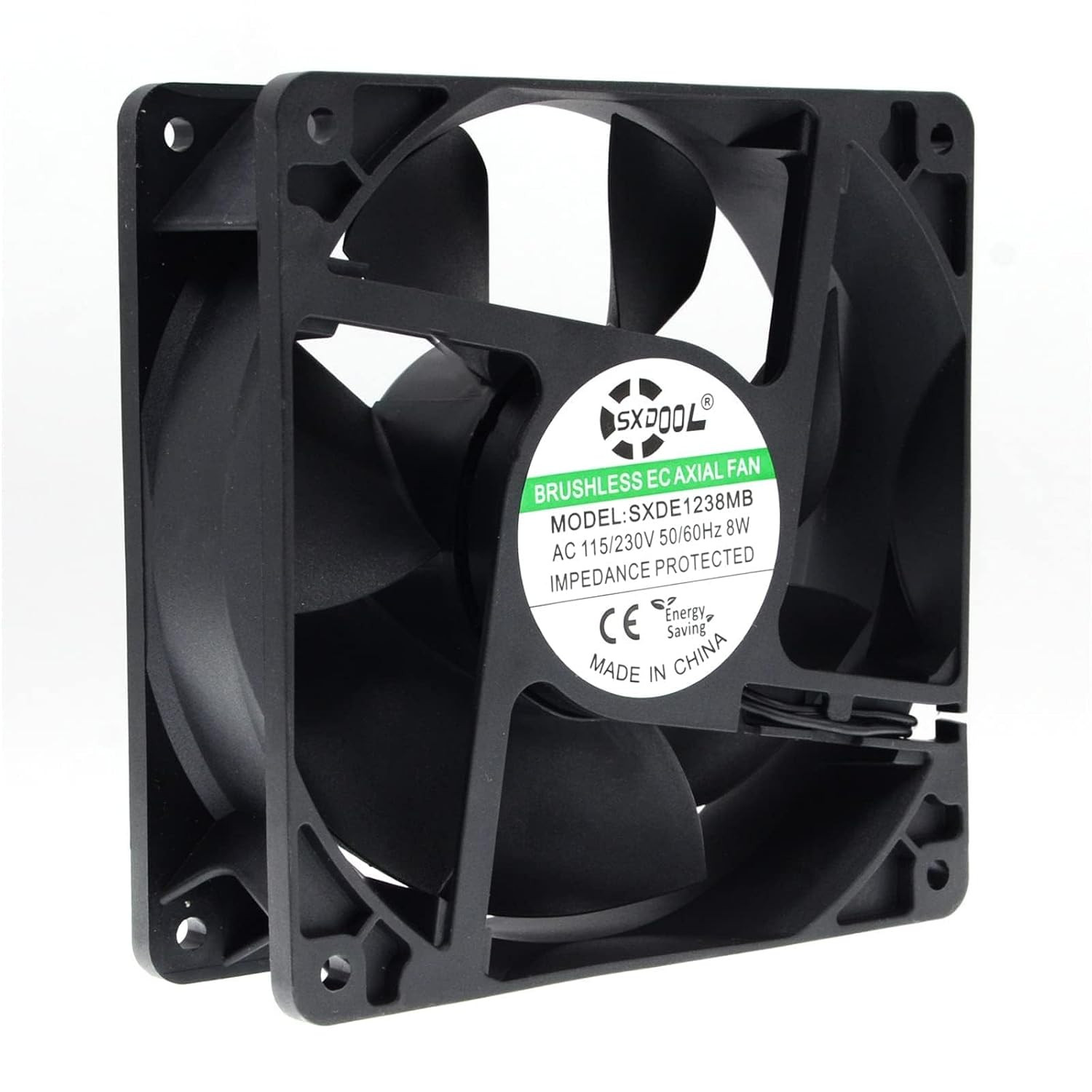 EC Motor Cooling Fan, 120Mm Fan, 120Mm 38Mm AC 110V 115V 120V 220V 240V, Dual Ba
