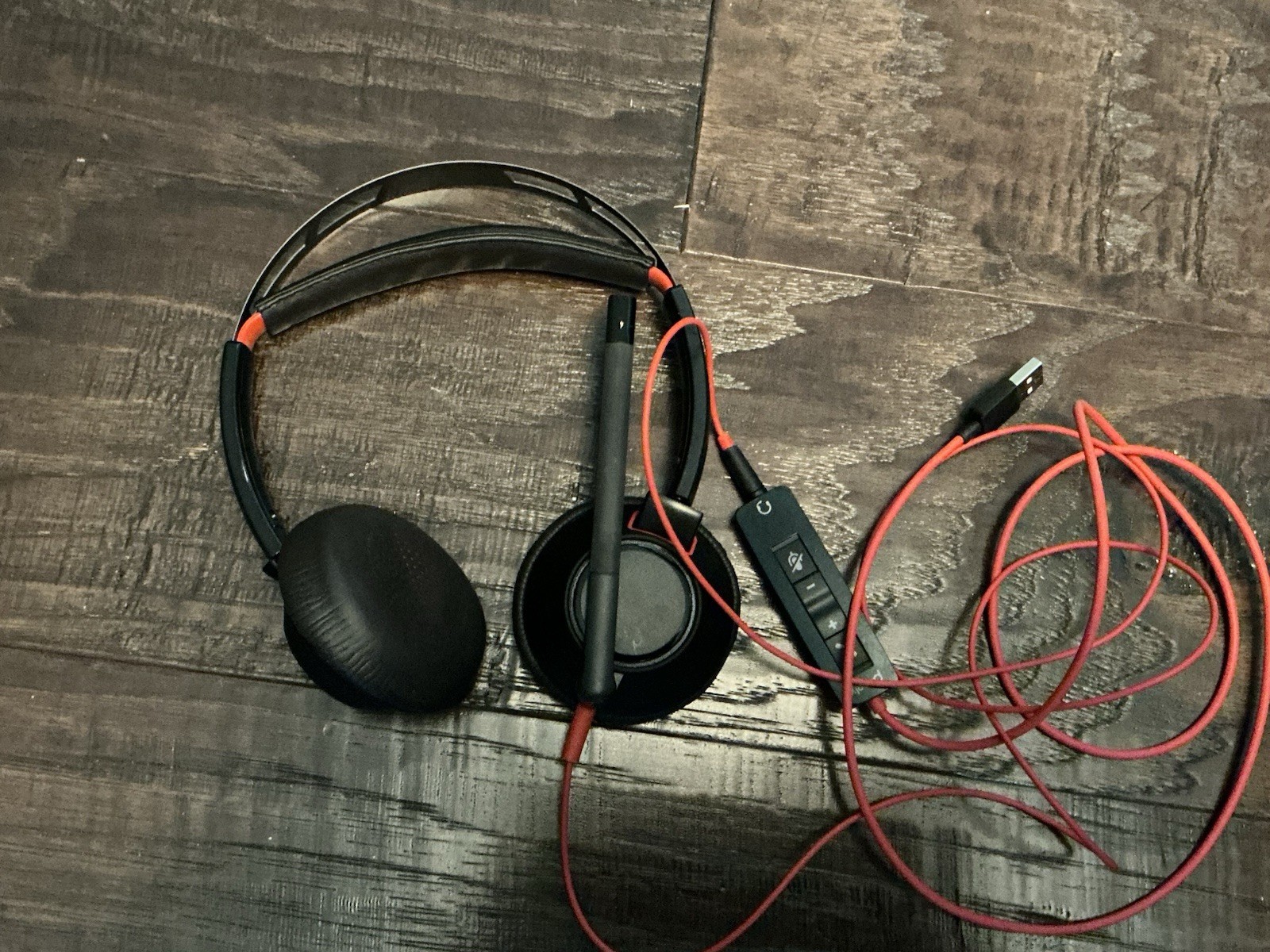 Plantronics C5220T Black Headband USB Conference Headset W/ Neoprene Travel Case