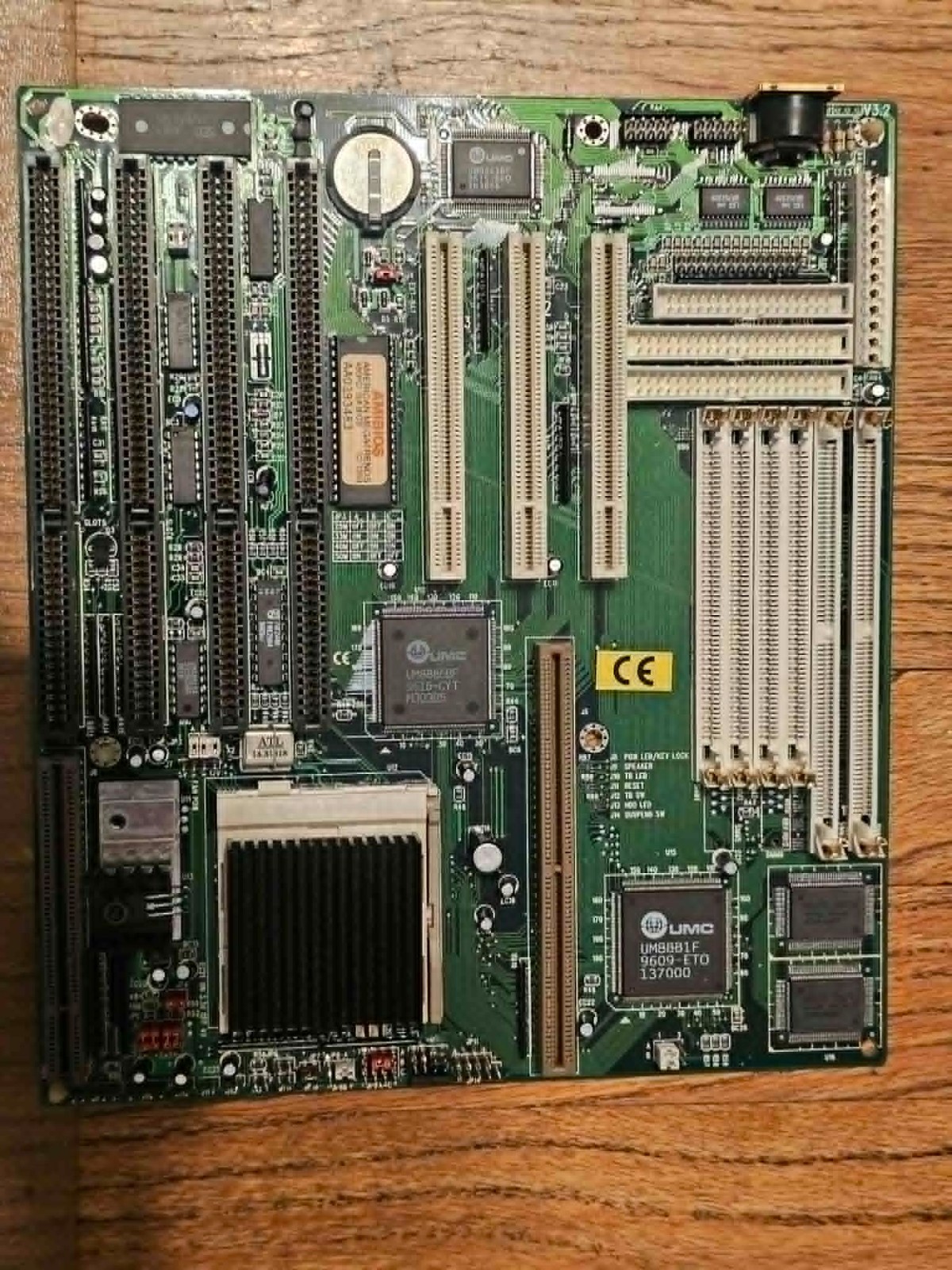 RARE NOS Vintage Retro Gaming PC Chips M919 Motherboard Socket3 486 w/AMD486DX2