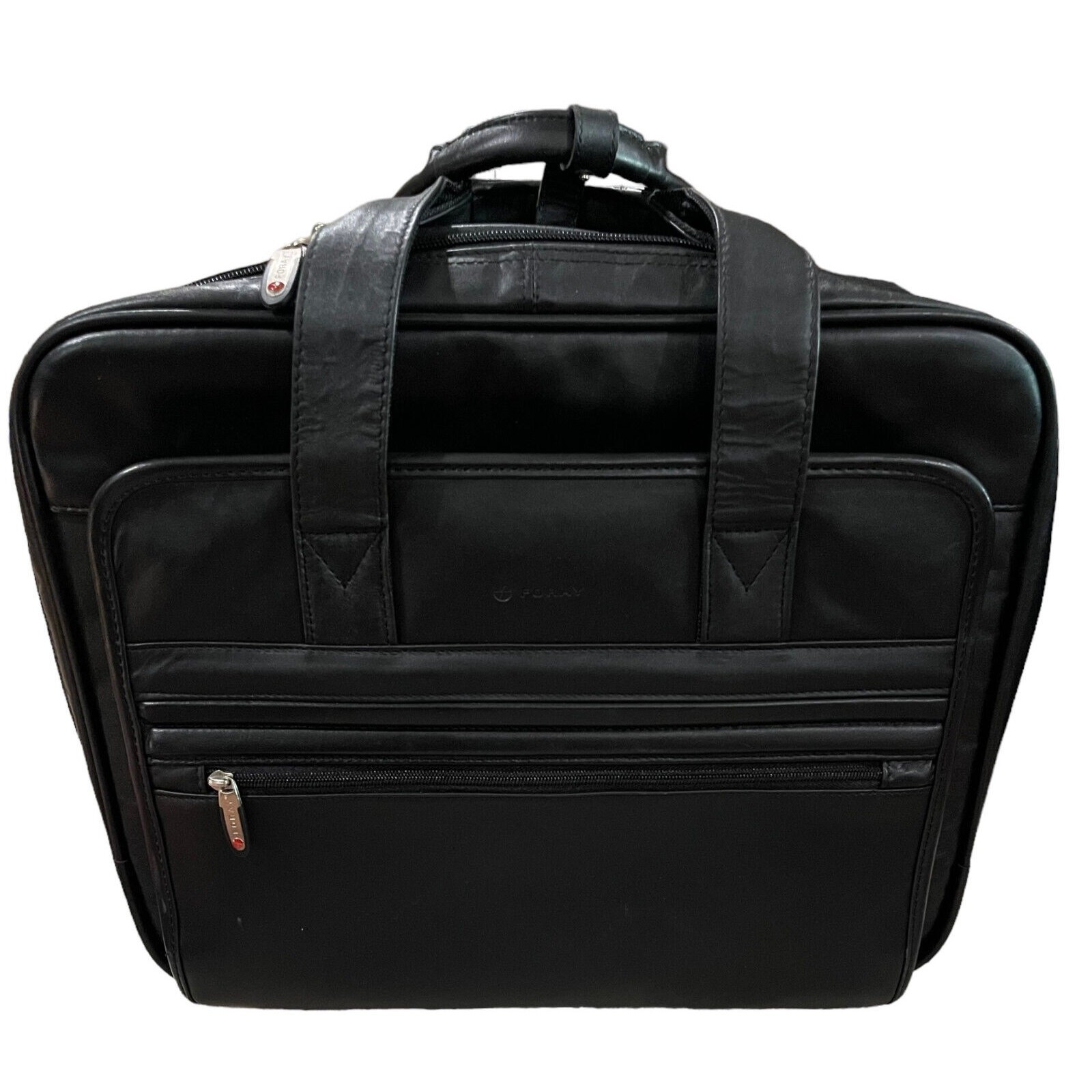Foray 4 Compartment Rolling Briefcase / Laptop Travel Case w/ Telescoping Handle