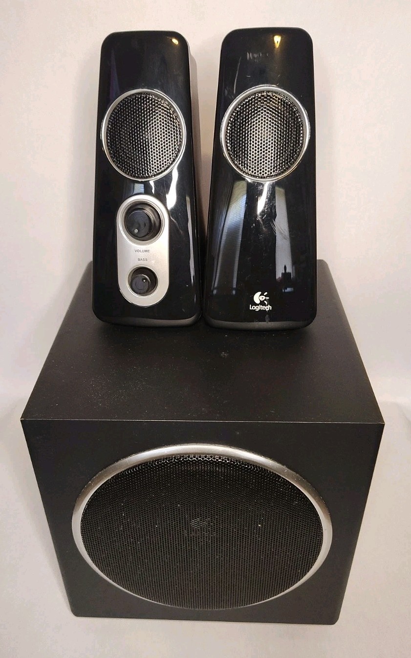 Logitech Z523 Black Speaker System with Subwoofer & S-00076A - Parts/Repair
