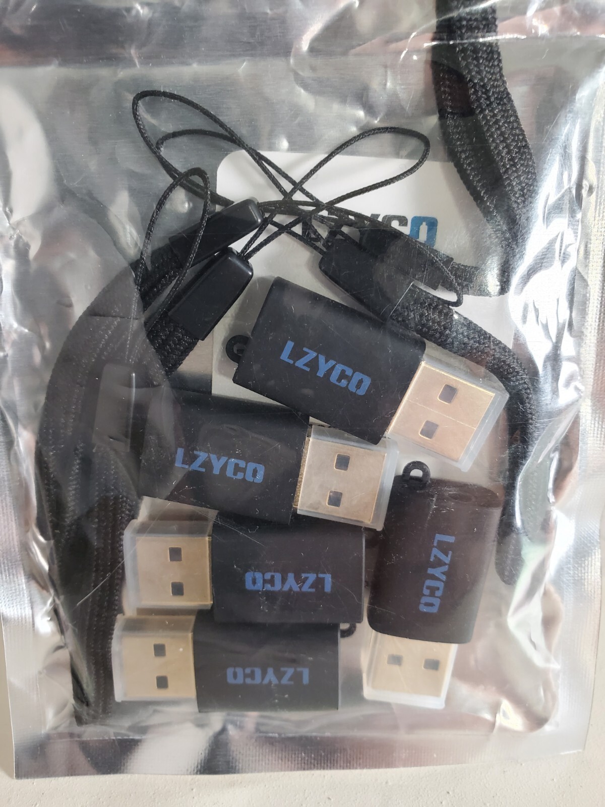 Lot of 5ea LZYCO USB External Stereo Sound Audio Adapter with 3.5mm Speaker/He