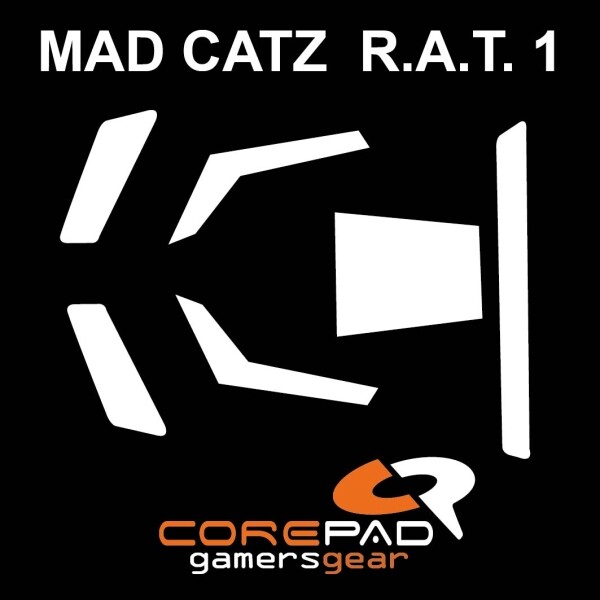 Corepad Skatez Mad Catz R.A.T 1 Replacement Mouse Feet Hyperglides PTFE Teflon
