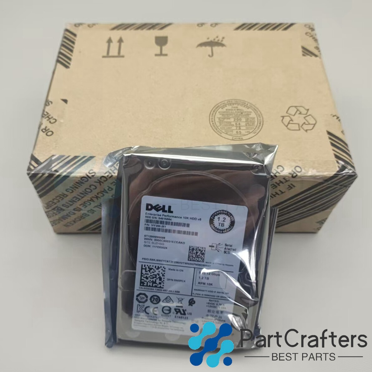 New Dell 1.2TB 10K RPM 12Gb/s 2.5 SAS Hard Drive WXPCX 0WXPCX ST1200MM0088