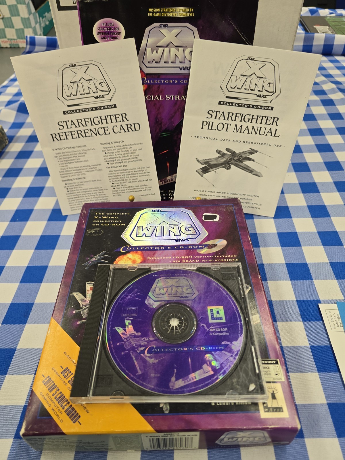 LucasArts Star Wars X-Wing Collector's CD-ROM PC Game for DOS w/ Guide