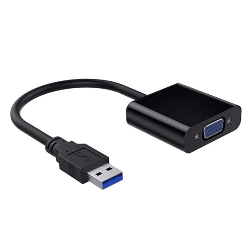 USB 3.0 To VGA for PC Laptop (Black)