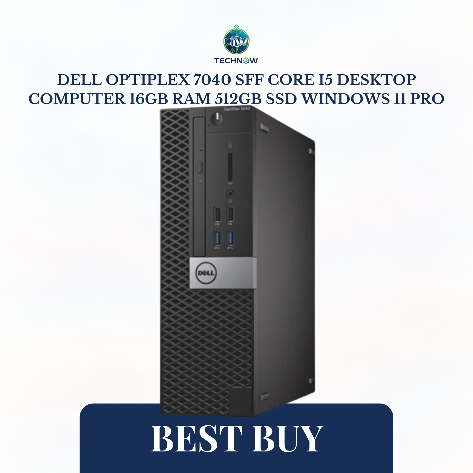 Dell OptiPlex 7040 SFF Core i5 Desktop Computer 16GB RAM 512GB SSD Windows 11 Pr