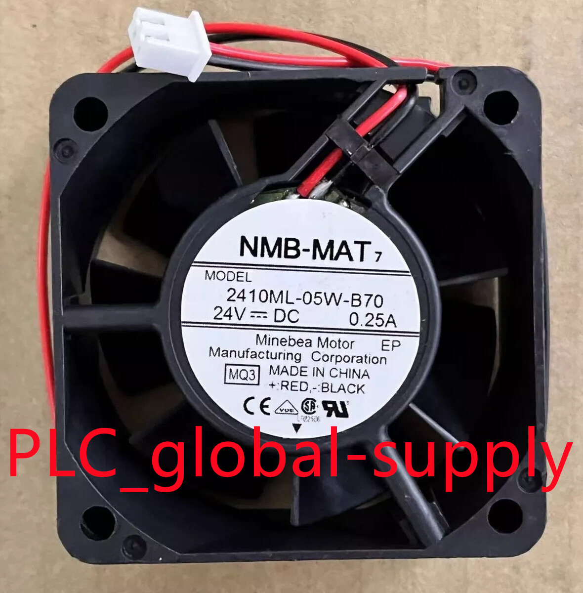 2410ML-05W-B70 1PCS NEW NMB 2410ML-05W-B70 6CM 24V 0.25A two wire 60*60*25mm