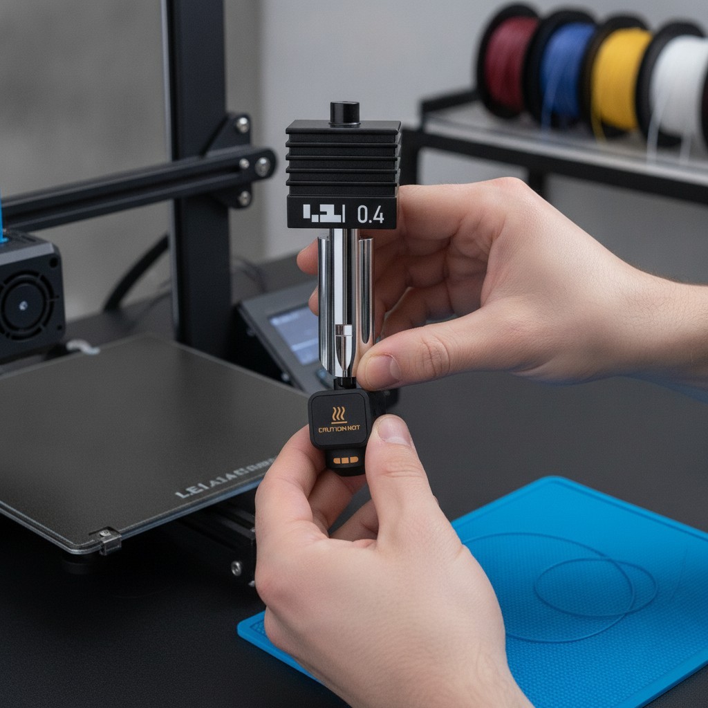 Advanced 0.4mm Hotend Kit for Bambu Lab 3D Printers - Carbon Steel Durability