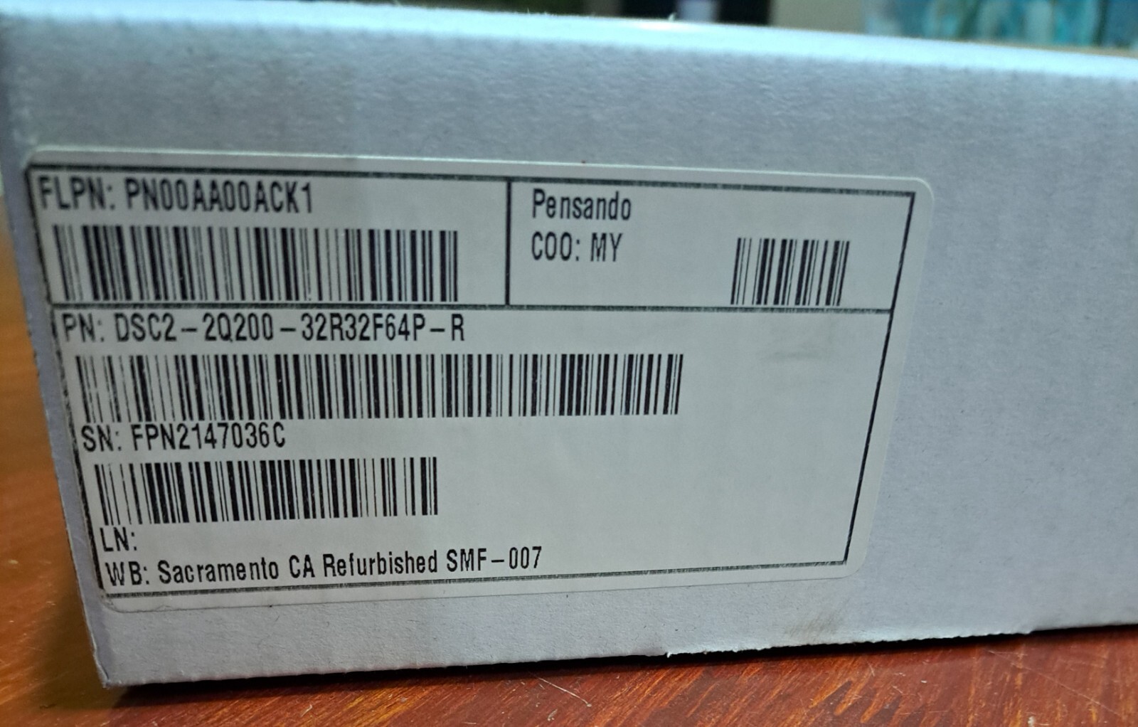 Data Processing Unit Pensando DPU DSC2-2Q200-32R32F64P-R Oracle 8207808