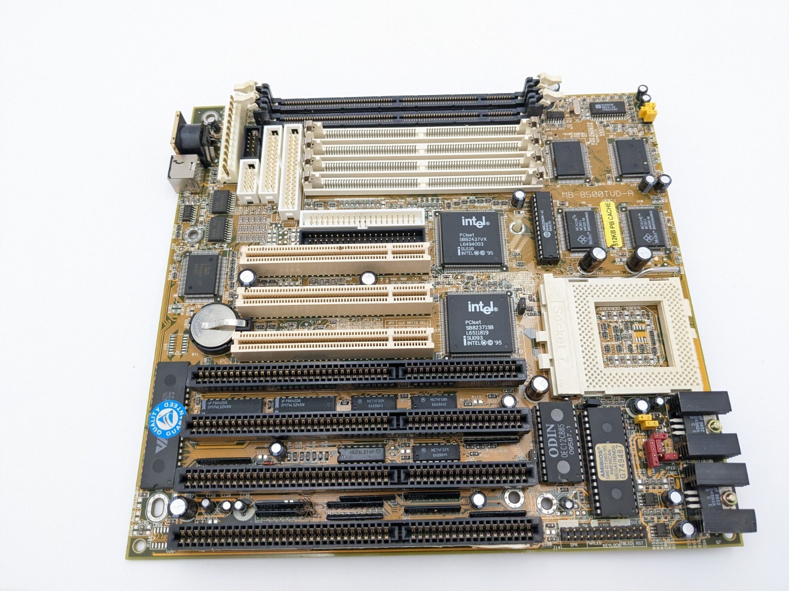 Biostar MB-8500TVD-A AT System Computer Motherboard ONLY 4x ISA CNC DOS